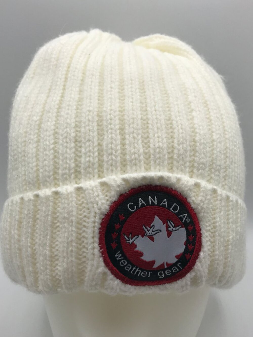 Canada Weather Gear Women's Off-White Lined Knit Beanie Cap